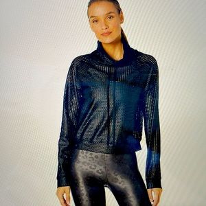 Koral pump mag Lia open mesh pullover in black brand new no tags
